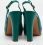 Chanel Vintage Pre-owned Leather sandals Green Dames - Thumbnail 5