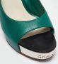 Chanel Vintage Pre-owned Leather sandals Green Dames - Thumbnail 7