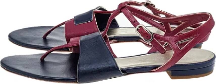 Chanel Vintage Pre-owned Leather sandals Multicolor Dames