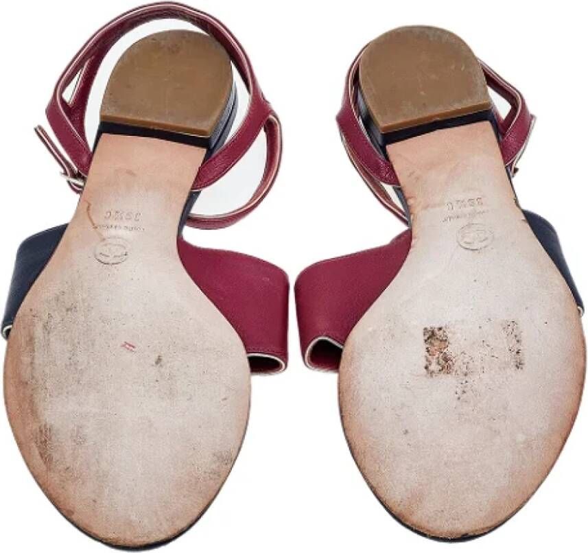 Chanel Vintage Pre-owned Leather sandals Multicolor Dames