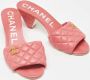 Chanel Vintage Pre-owned Leather sandals Pink Dames - Thumbnail 4