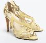 Chanel Vintage Pre-owned Leather sandals Yellow Dames - Thumbnail 3