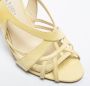 Chanel Vintage Pre-owned Leather sandals Yellow Dames - Thumbnail 6