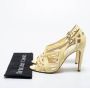 Chanel Vintage Pre-owned Leather sandals Yellow Dames - Thumbnail 8