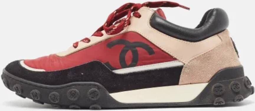 Chanel Vintage Pre-owned Leather sneakers Multicolor Dames