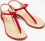 Chanel Vintage Pre-owned Suede sandals Red Dames - Thumbnail 4