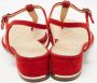 Chanel Vintage Pre-owned Suede sandals Red Dames - Thumbnail 5