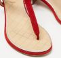 Chanel Vintage Pre-owned Suede sandals Red Dames - Thumbnail 8