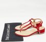 Chanel Vintage Pre-owned Suede sandals Red Dames - Thumbnail 9