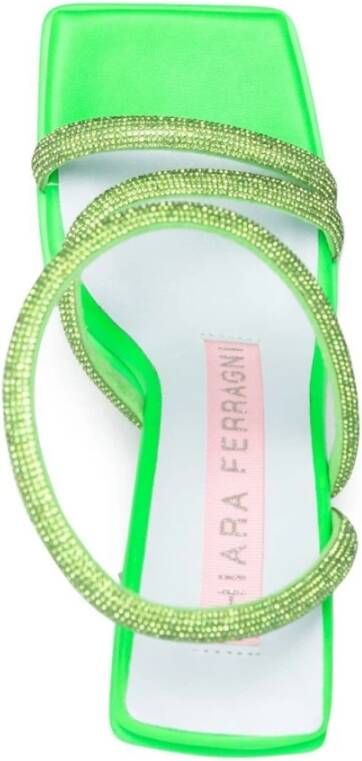 Chiara Ferragni Collection Groene Ster Hak Sandalen Green Dames