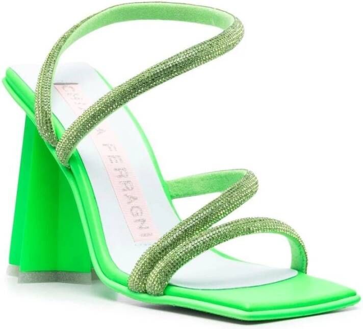 Chiara Ferragni Collection Groene Ster Hak Sandalen Green Dames