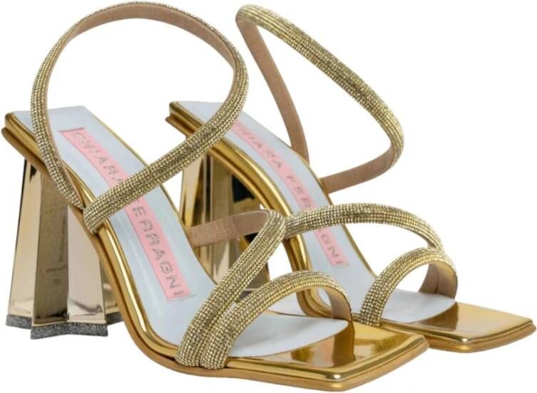 Chiara Ferragni Collection Hoge hak sandalen Yellow Dames