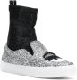 Chiara Ferragni Collection Metallic Sneakers Sok Gray Dames - Thumbnail 2