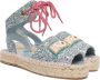 Chiara Ferragni Collection Zilveren Espadrilles voor Stijlvolle Zomerlook Gray Dames - Thumbnail 2