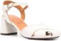 Chie Mihara Beige Leren Blokhak Sandalen White Dames - Thumbnail 4