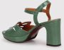 Chie Mihara Blokhak enkelband sandalen Green Dames - Thumbnail 4