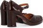 Chie Mihara Bordeaux Leren Hoge Hak Schoen Red Dames - Thumbnail 2