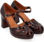 Chie Mihara Bordeaux Leren Hoge Hak Schoen Red Dames - Thumbnail 4