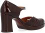 Chie Mihara Bordeaux Leren Hoge Hak Schoen Red Dames - Thumbnail 5