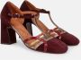 Chie Mihara Bordeaux Sandalen met Leren Afwerking Red Dames - Thumbnail 2