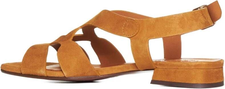 Chie Mihara Bruin Leren Cut-Out Sandalen Brown Dames