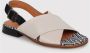 Chie Mihara Gekruiste Gesp Leren Sandalen Beige Dames - Thumbnail 2