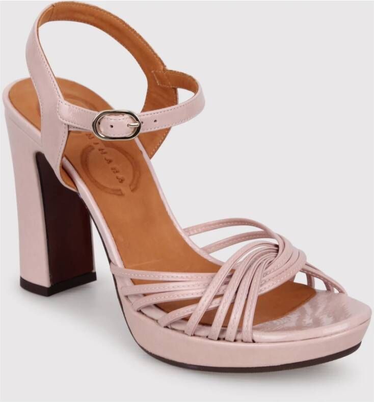 Chie Mihara Geweven motief open teen sandalen Pink Dames