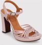 Chie Mihara Geweven motief open teen sandalen Pink Dames - Thumbnail 2