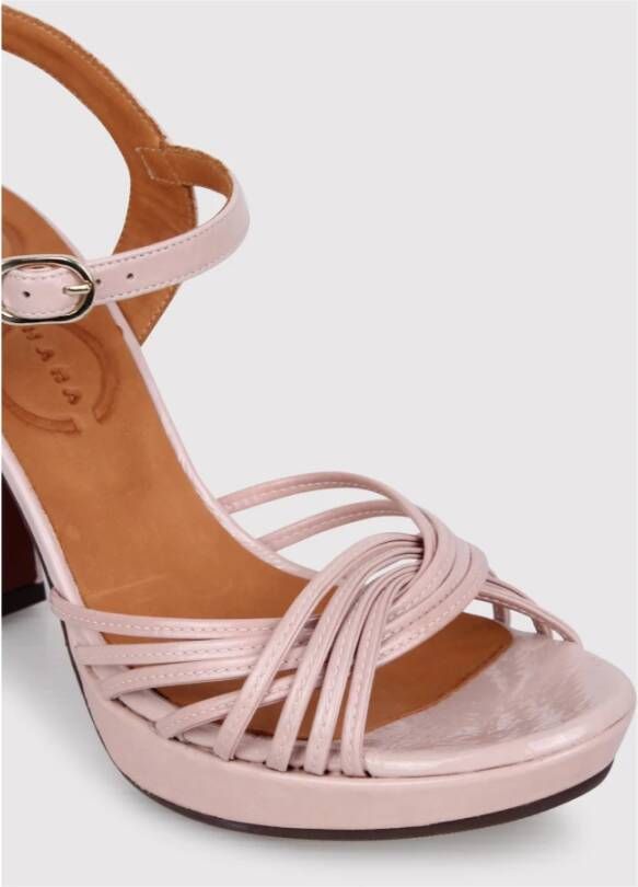 Chie Mihara Geweven motief open teen sandalen Pink Dames