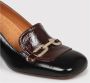 Chie Mihara Glanzende leren pumps met kettingdetail Black Dames - Thumbnail 3