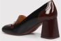 Chie Mihara Glanzende leren pumps met kettingdetail Black Dames - Thumbnail 4