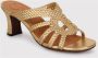 Chie Mihara Handgeweven leren sandalen met patenteffect Yellow Dames - Thumbnail 2