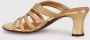 Chie Mihara Handgeweven leren sandalen met patenteffect Yellow Dames - Thumbnail 4