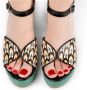 Chie Mihara Groene Hoge Hak Sandalen Groen Dames - Thumbnail 4