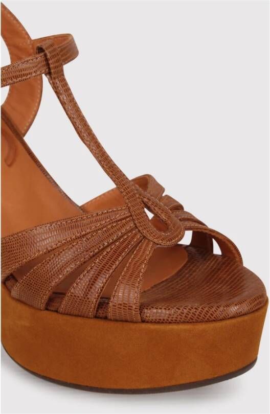 Chie Mihara Junni Sandalen met Hoge Blokhak Brown Dames