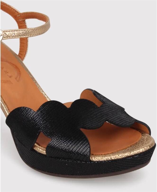 Chie Mihara Kelis Sandalen met hoge blokhak Black Dames