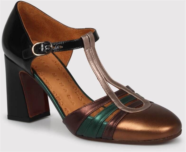 Chie Mihara Leren pumps met gespsluiting Multicolor Dames