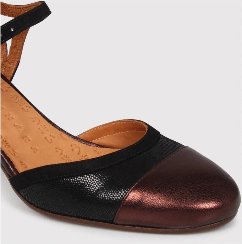 Chie Mihara Lizard Skin Cut-Out Pumps Black Dames