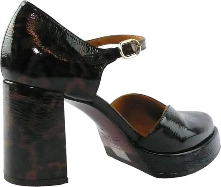 Chie Mihara Luipaardprint Mary Jane Schoenen Black Dames