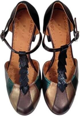 Chie Mihara Metallic Leren Hoge Hak Sandalen Multicolor Dames