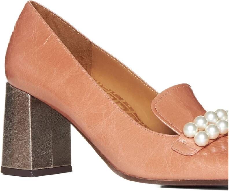 Chie Mihara Pumps met pareldetail en middelhak Orange Dames