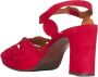 Chie Mihara Rode Leren Cut-Out Sandalen Red Dames - Thumbnail 3