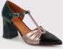 Chie Mihara Uitgesneden Detail Puntige Neus Pumps Green Dames - Thumbnail 2