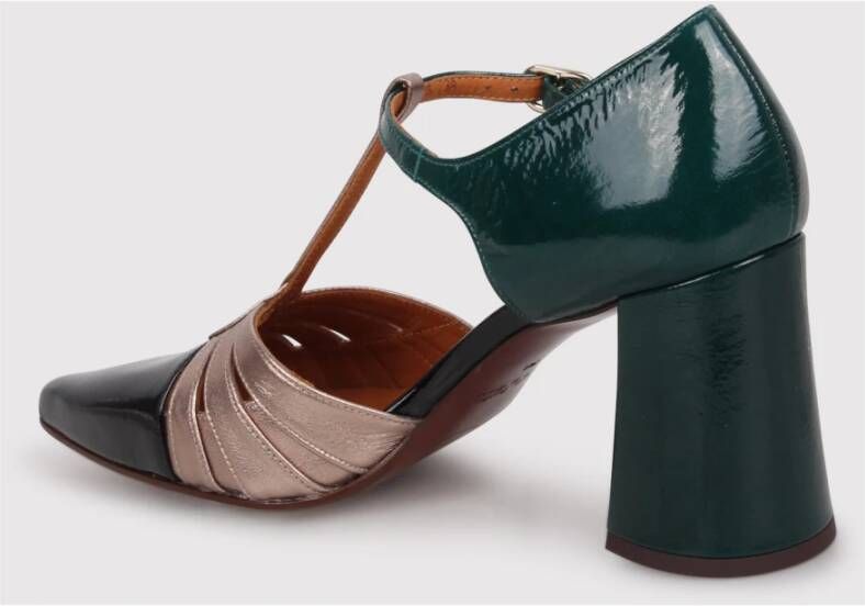 Chie Mihara Uitgesneden Detail Puntige Neus Pumps Green Dames