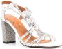 Chie Mihara Zilver-tone Blokhak Enkelband Schoenen Gray Dames - Thumbnail 2