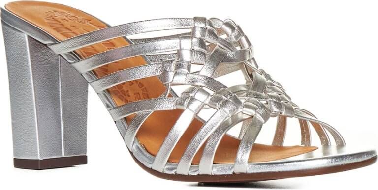 Chie Mihara Zilveren Multi-Way Strap Sandalen Gray Dames