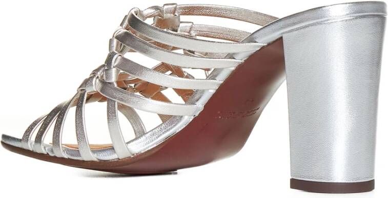 Chie Mihara Zilveren Multi-Way Strap Sandalen Gray Dames