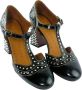 Chie Mihara Zwart en wit Mary Jane schoenen Black Dames - Thumbnail 2