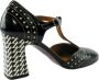 Chie Mihara Zwart en wit Mary Jane schoenen Black Dames - Thumbnail 3