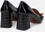 Chie Mihara Zwarte Lakleren Platte Schoenen Black Dames - Thumbnail 4